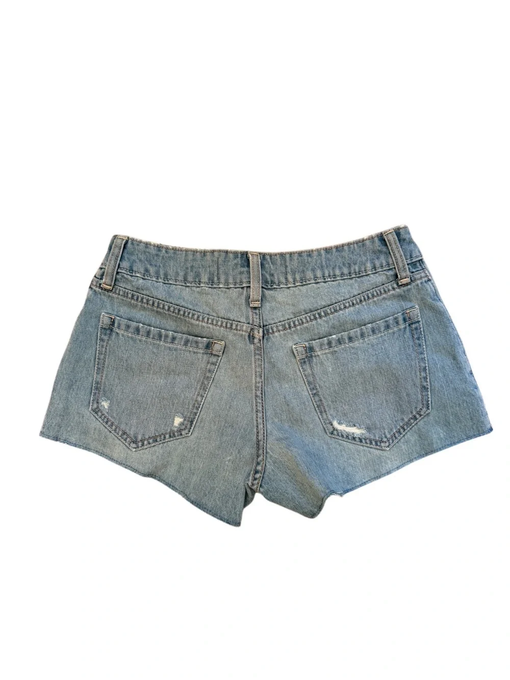 Hollister Light Wash Denim Cutoff Shorts